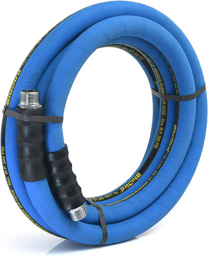 BLUBIRD BB3425 3/4" x 25' Rubber Air Hose, 100% Rubber, Lightest, Strongest