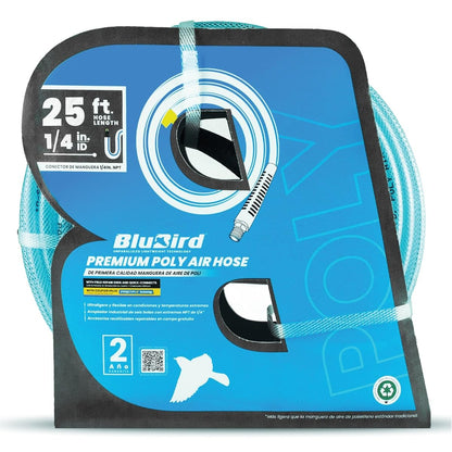 BLUBIRD BBPU14100 1/4" x 100' Premium Poly Air Hose - 300 PSI, Lightweight