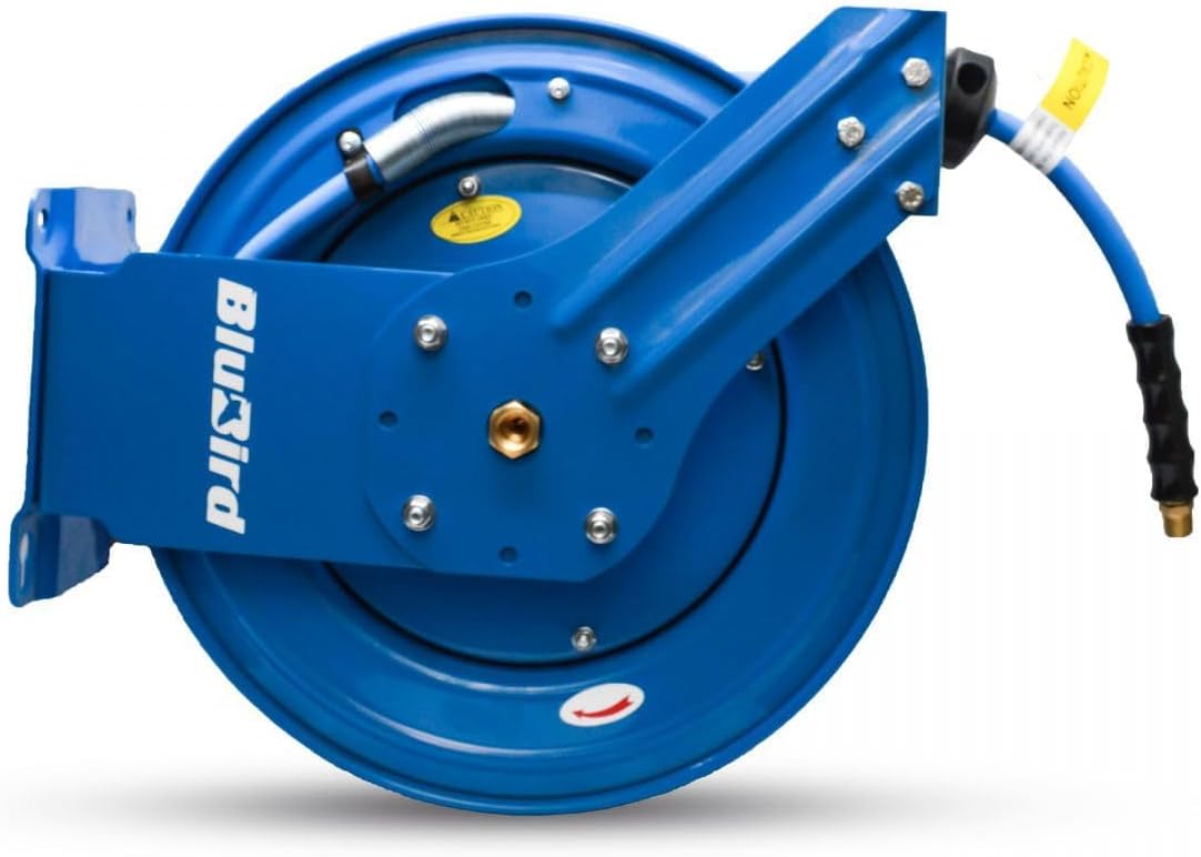 BLUBIRD BBRDA1275 Dual Arm 1/2 in. x 75 ft. Retractable Air Hose Reel