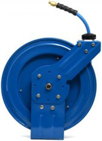 BLUBIRD Heavy-Duty Air Hose Reel All-In-One 3/8” x 50’ with 180° Swivel Mount