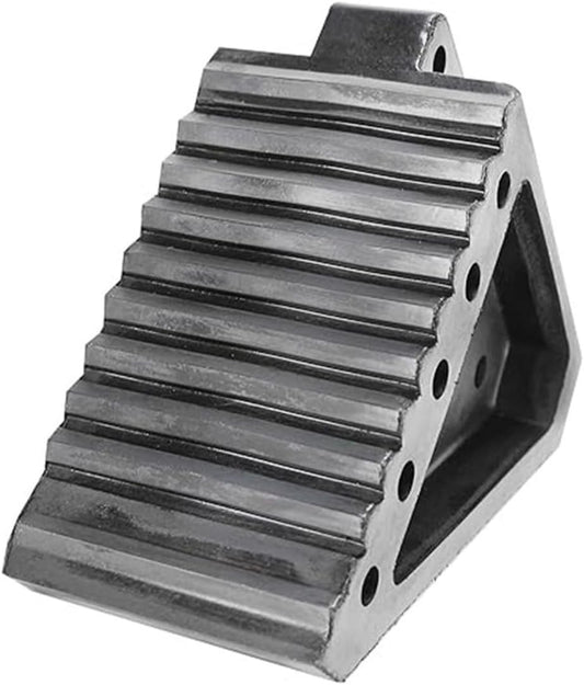 BLUBIRD Extreme Max BBRWC08 Rubber Wheel Chock with Handle and Eyebolt