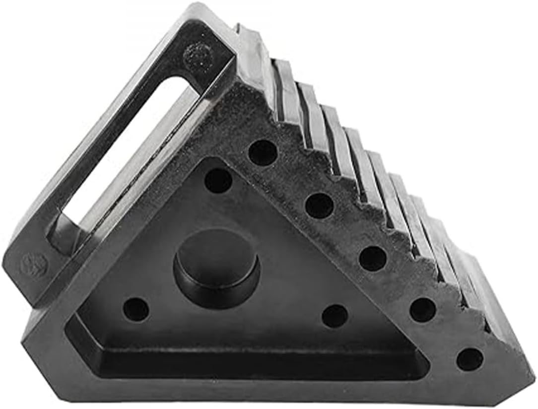 BLUBIRD Extreme Max BBRWC08 Rubber Wheel Chock with Handle and Eyebolt