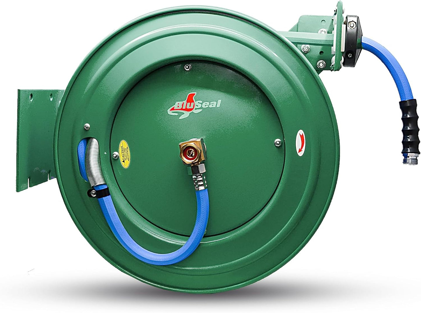 RMX BluSeal Auto Retractable Water Hose Reel with Hot & Cold Rubber Garden Hose