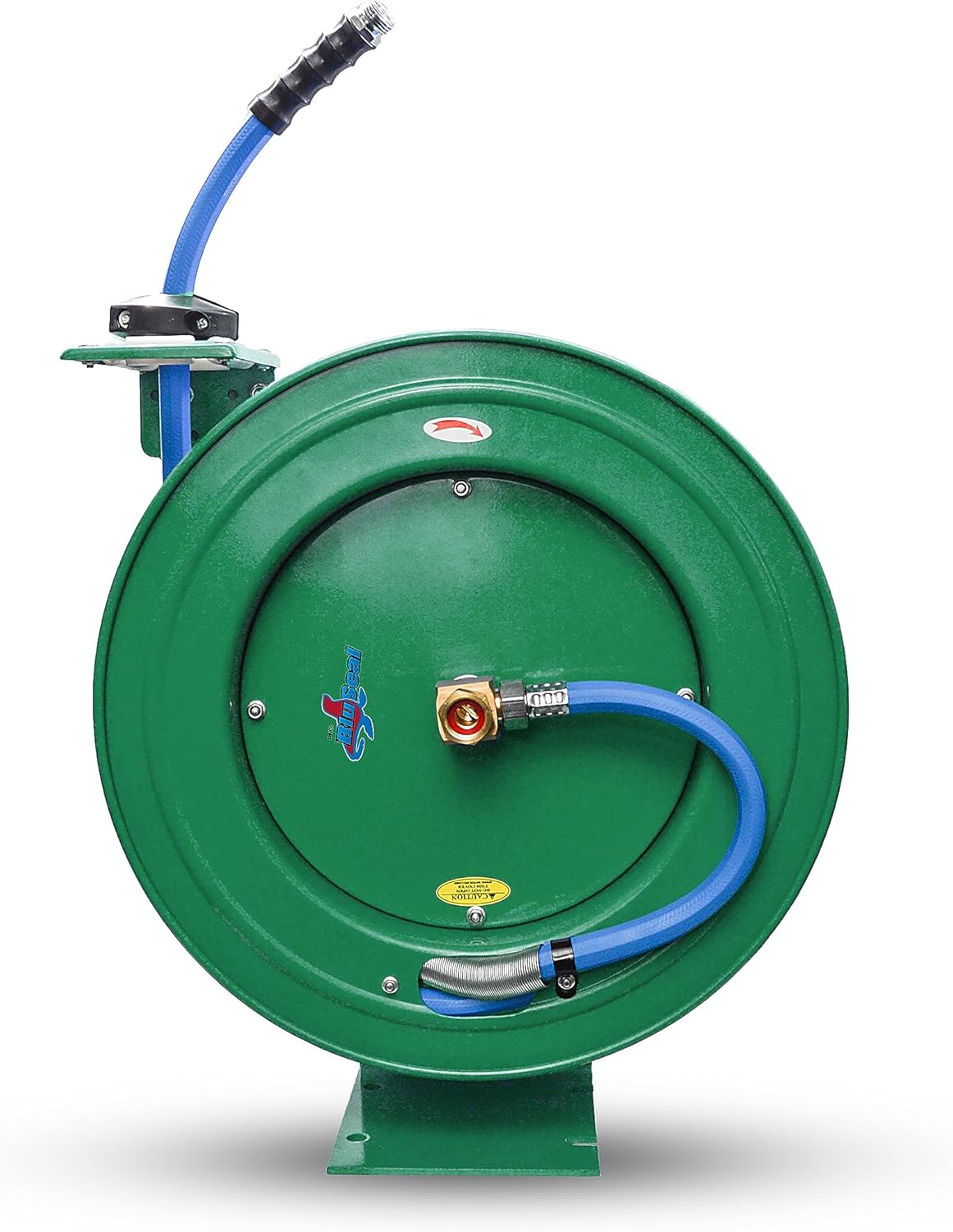 RMX BluSeal Auto Retractable Water Hose Reel with Hot & Cold Rubber Garden Hose