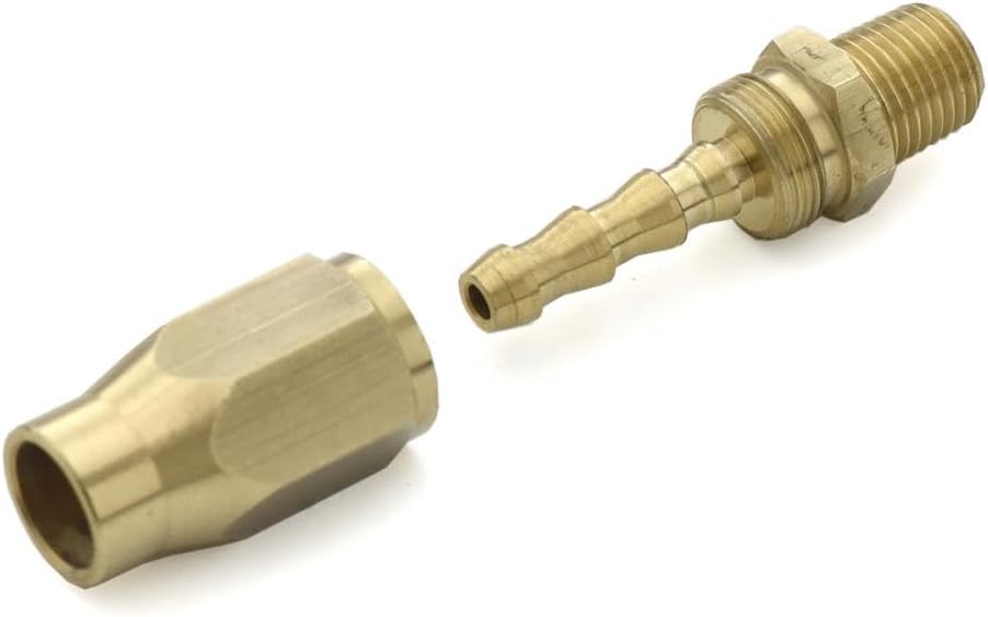 BluBird Fast Fix - 3/8" Air Hose Assembly Repair Fitting - w/ 1/4" MNPT Fixed