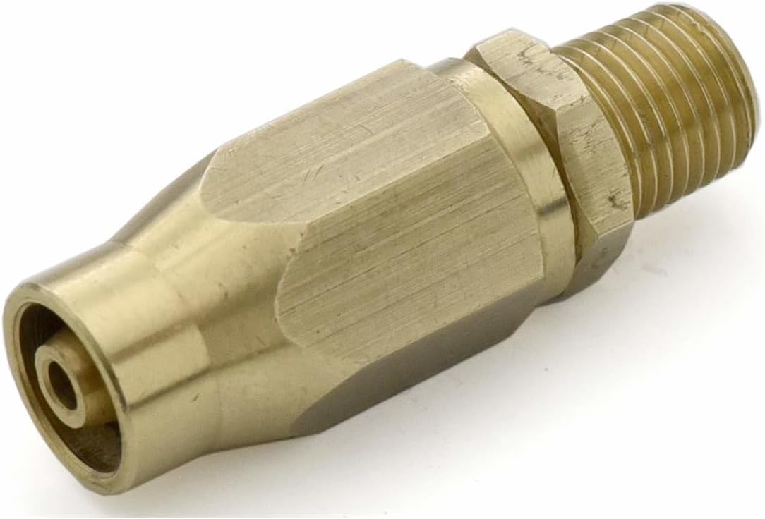BluBird Fast Fix - 3/8" Air Hose Assembly Repair Fitting - w/ 1/4" MNPT Fixed