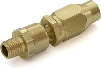 BluBird Fast Fix - 3/8" Air Hose Assembly Repair Fitting - w/ 1/4" MNPT Swivel