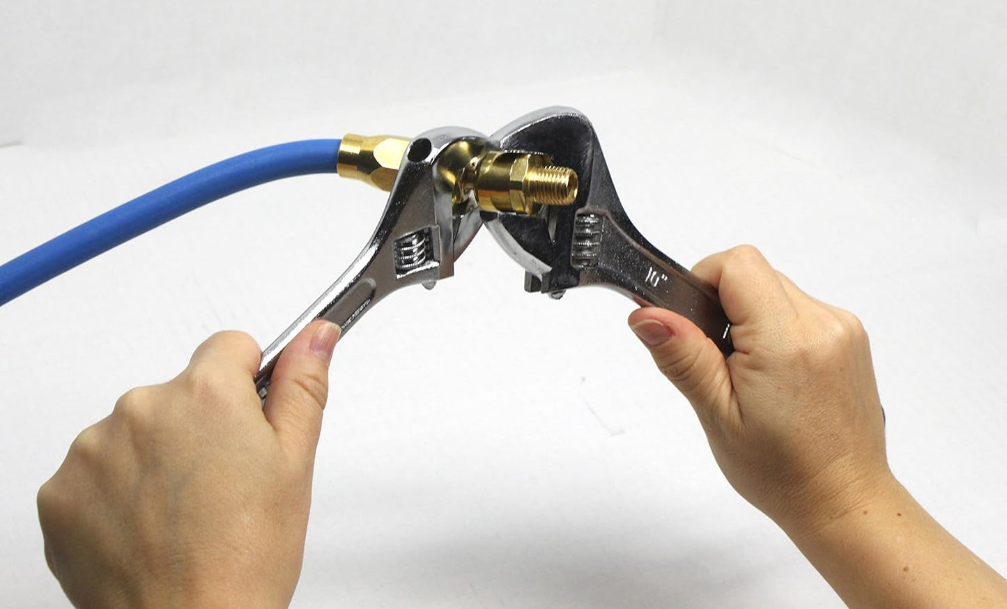 BluBird Fast Fix - 3/8" Air Hose Assembly Repair Fitting - w/ 1/4" MNPT Swivel