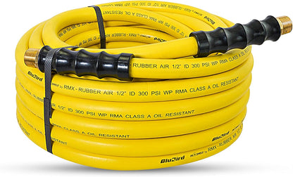 OIL SHIELD OS12100 1/2" x 100' Class A Rubber Air Hose, 50F to 200F, 1200PSI