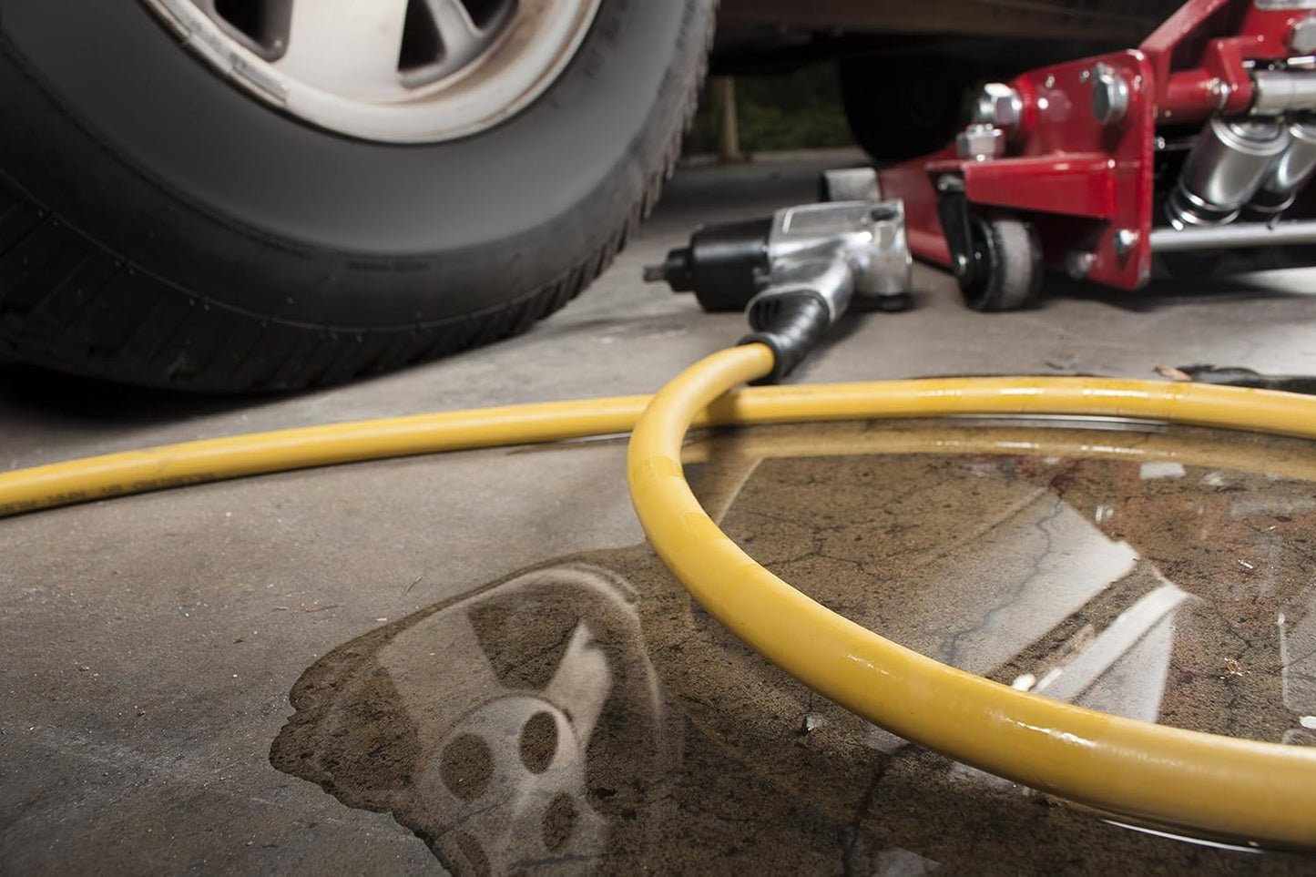 BLUBIRD Oil Shield - Lightest, Strongest, Flexible Rubber Air Hose (3/8" x 25')
