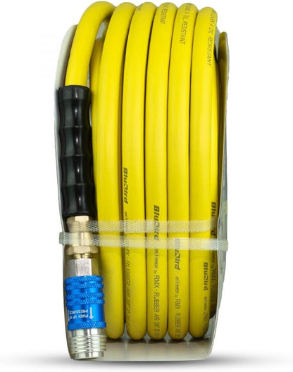 OilShield Rubber Air Hose 3/8" X 50' - 3/8" Male-NPT, 300 PSI, Nitrile Class A