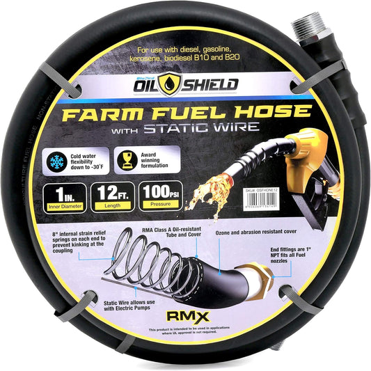 Oil Shield Next-Gen Farm Fuel Transfer Hose - Lighter - 2X Kink Resistant
