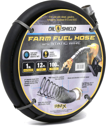 Oil Shield Next-Gen Farm Fuel Transfer Hose - Lighter - 2X Kink Resistant