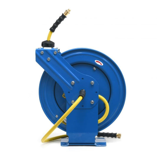 OilShield Rubber Air Hose Reel-HD Outlet - 1/2" M-NPT & Reel Inlet 1/2" M- NPT