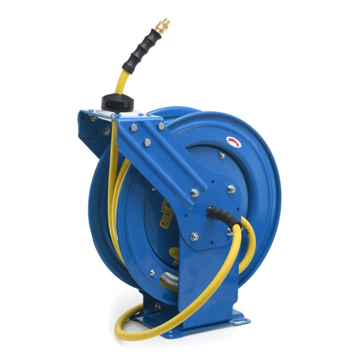 OilShield Rubber Air Hose Reel-HD Outlet - 1/2" M-NPT & Reel Inlet 1/2" M- NPT