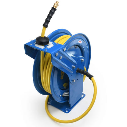 OilShield Rubber Air Hose Reel-HD Outlet - 1/2" M-NPT & Reel Inlet 1/2" M- NPT