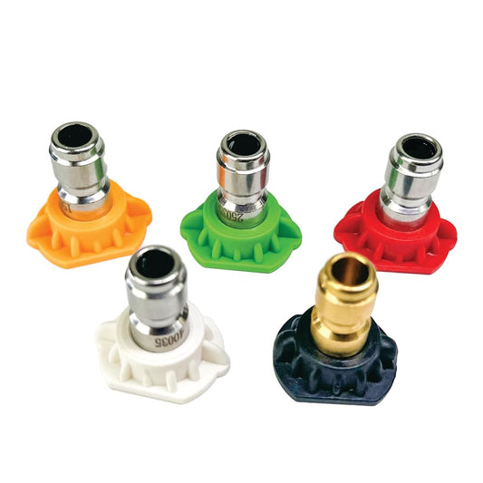Blu Shield 4000 PSI Pressure Washer Spray Tips - Set of 5 Quick Connect Nozzles