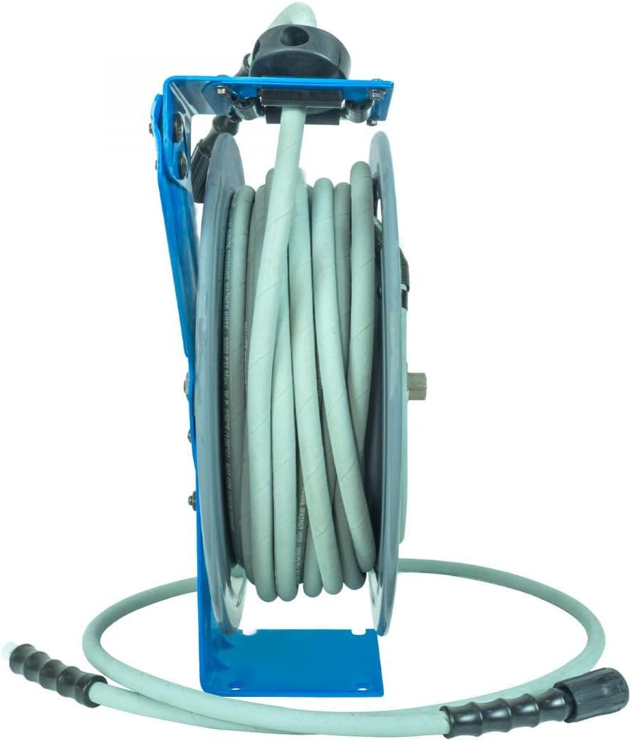 BluShield PWR1450-NM22-AIO Rubber Pressure Washing Hose Reel 1/4" x 50'