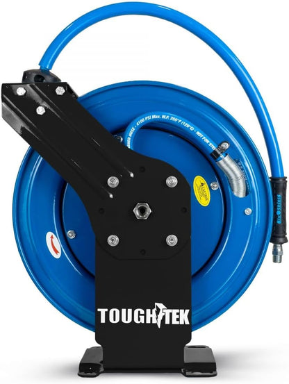 Blu Shield Tough Tek™ 3/8" x 50' Pressure Washer Hose Reel Retractable Dual-Arm