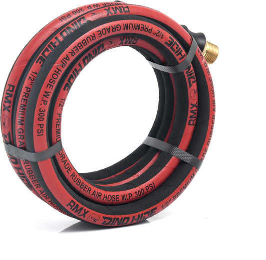 RMX Dino-Hide Rubber Air Hose - Heavy-Duty Wrapped Finish