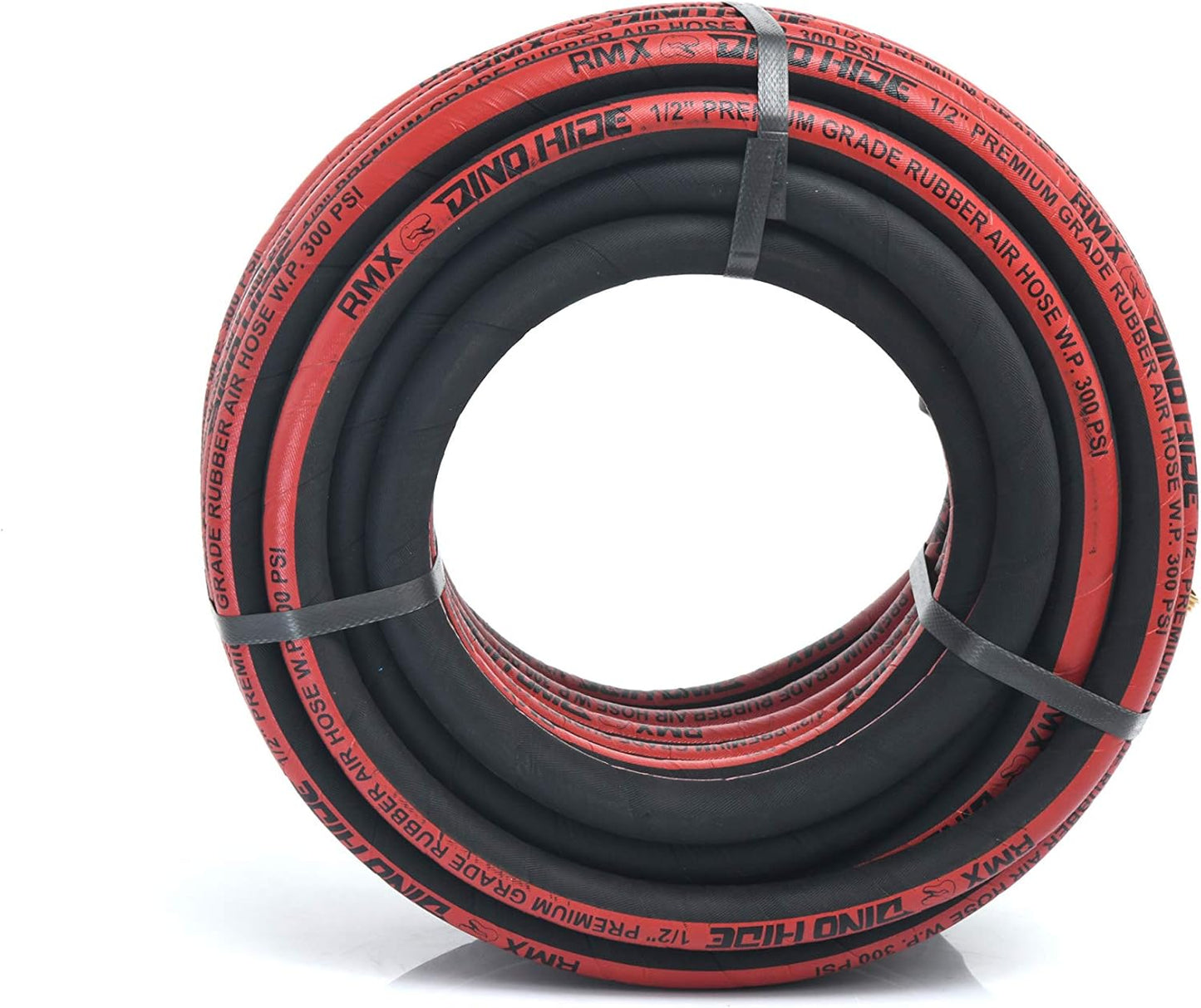 RMX Dino-Hide Rubber Air Hose - Heavy-Duty Wrapped Finish - Flexible (1/2"x50')