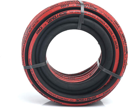 RMX Dino-Hide Rubber Air Hose - Heavy-Duty Wrapped Finish - Flexible (1/2"x50')