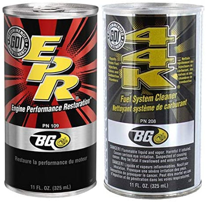 44K Fuel System Cleaner and Bg109 EPR Engine Performance Restoration 11 Fl Oz