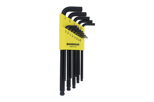 Balldriver L Wrenches Set Sizes .050-3/8 Inch