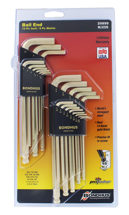 Ball End L-Wrench Double Pack Hex Key Set