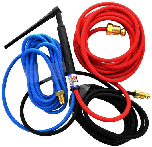 CK20 Water Cooled TIG Torch Kit, 250A, 12.5', 3-Pc, Super-Flex cable, CK20-12SF