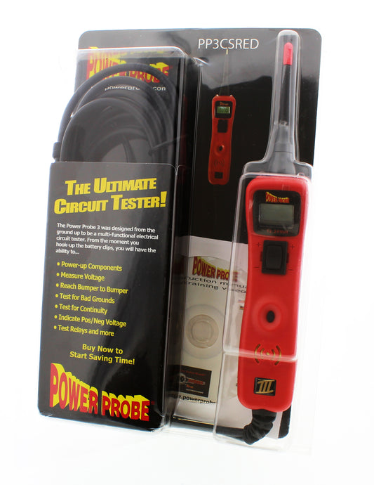 Power Probe III Circuit Tester - PP3CS in Red - Voltmeter
