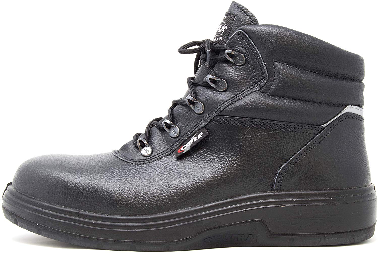Leather Work Boots - NEW ASPHALT Treadless Footwear- Size 12,Black