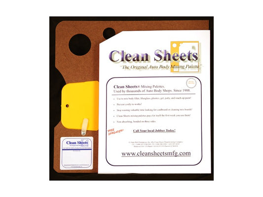 Auto Body, Mixing Board Tear-Off Quick-Mixing Sheets