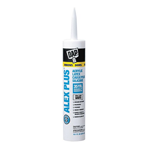 18101 ALEX PLUS Acrylic Latex Caulk Plus Silicone White 10.1-oz Cartridge