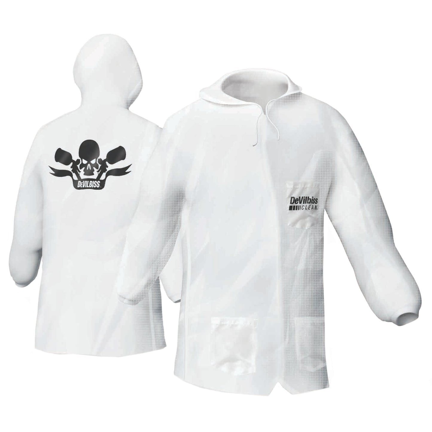 Clean Reusable Hooded Lab Coat
