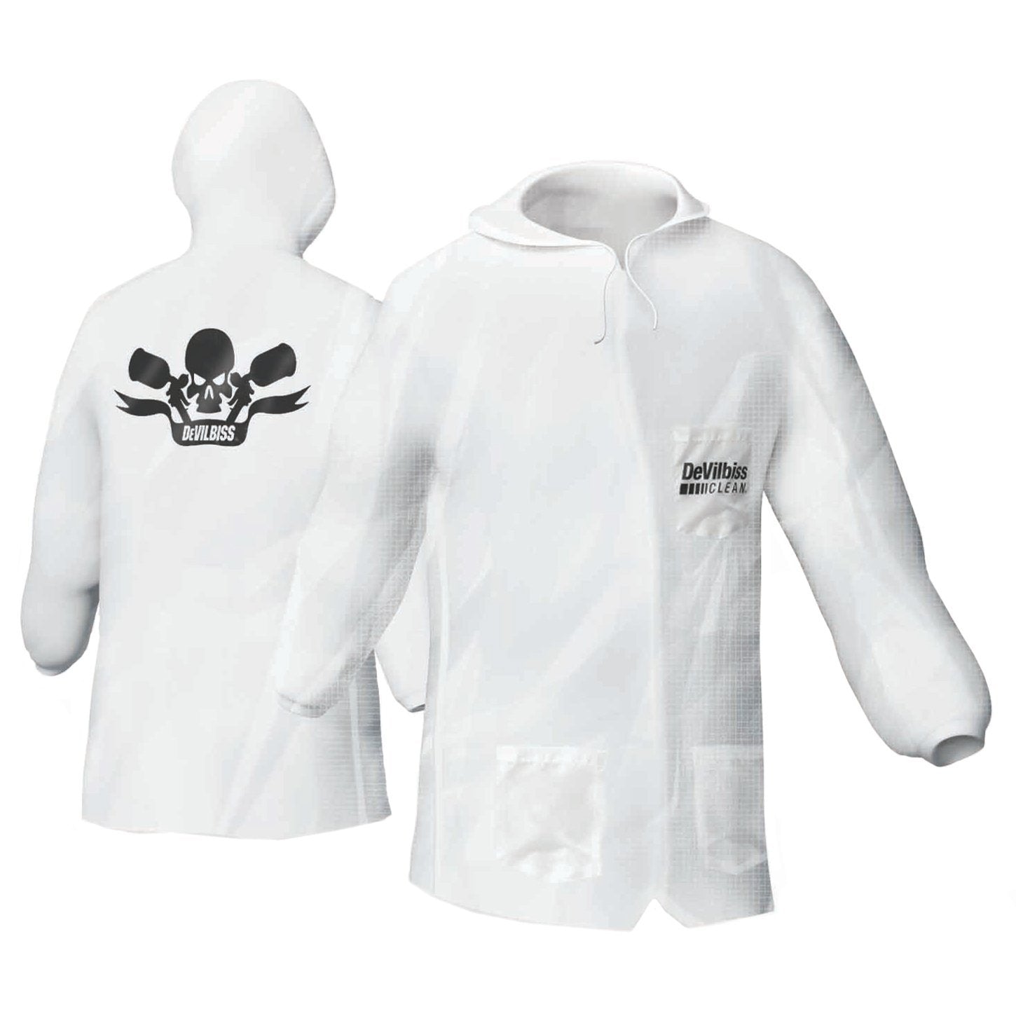 Clean Reusable Hooded Lab Coat