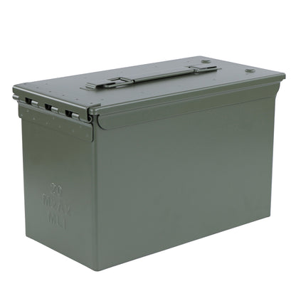 M2A2 50 Cal Ammo Can Steel Green Ammo Storage with Front Latch