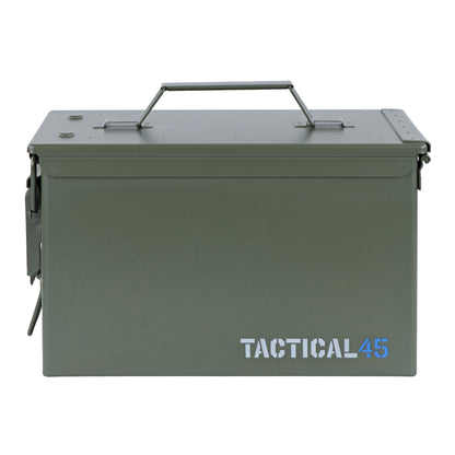 M2A2 50 Cal Ammo Can Steel Green Ammo Storage with Front Latch
