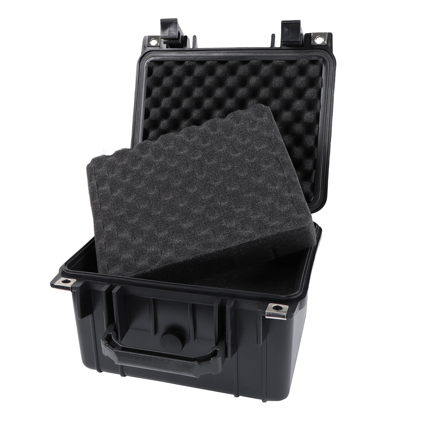 Plastic Case with Foam Black Padded Camera Gear Hard Carrying Case