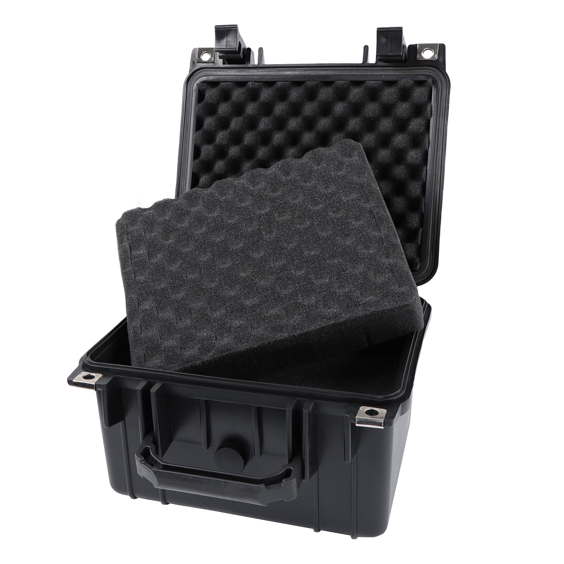 Plastic Case with Foam Black Padded Camera Gear Hard Carrying Case