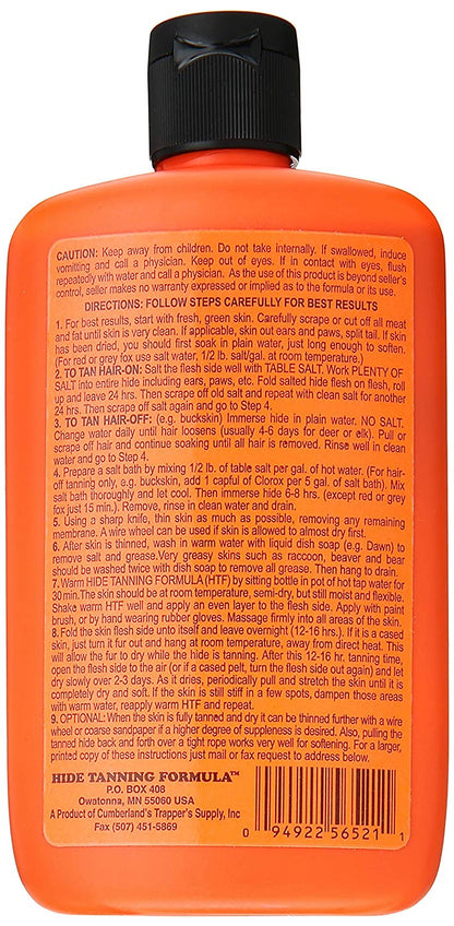 Deer Hunter's & Trapper's Hide & Fur Tanning Formula 8 oz.