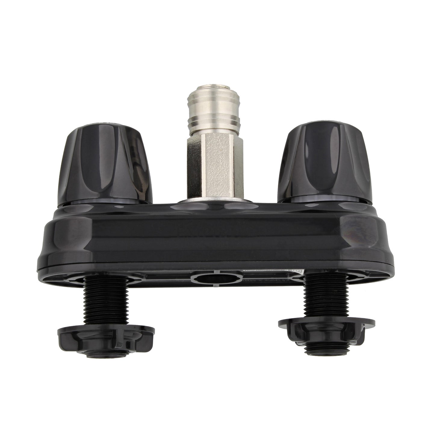 RV Outside Shower Valve Kit – 4” Quick Connect Valve and Faucet, Black