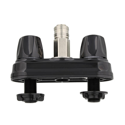 RV Outside Shower Valve Kit – 4” Quick Connect Valve and Faucet, Black