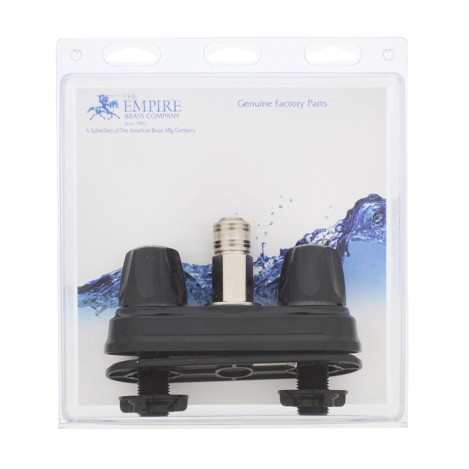 RV Outside Shower Valve Kit – 4” Quick Connect Valve and Faucet, Black