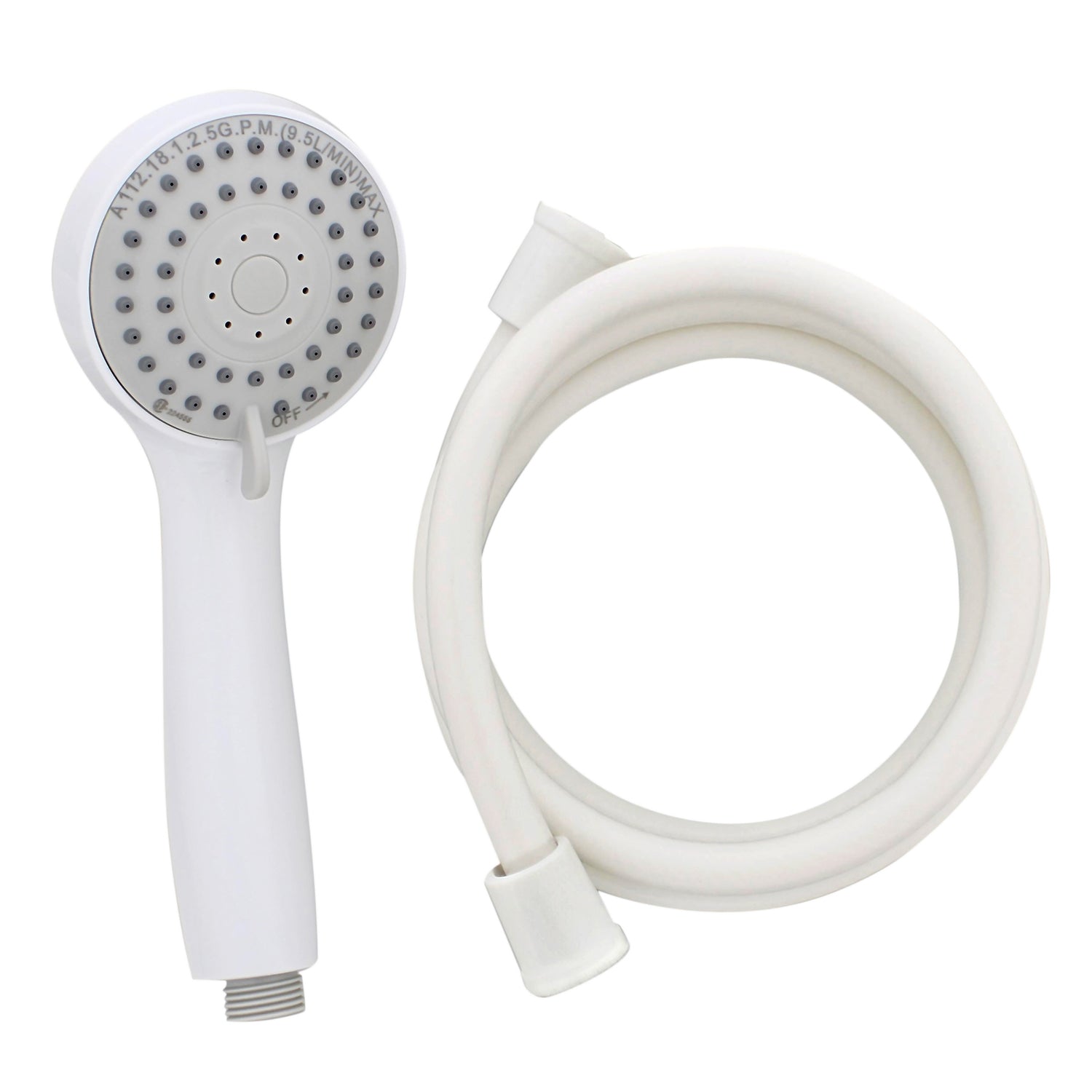 Shower Heads with Handheld Spray - Water Saver Shower Head White