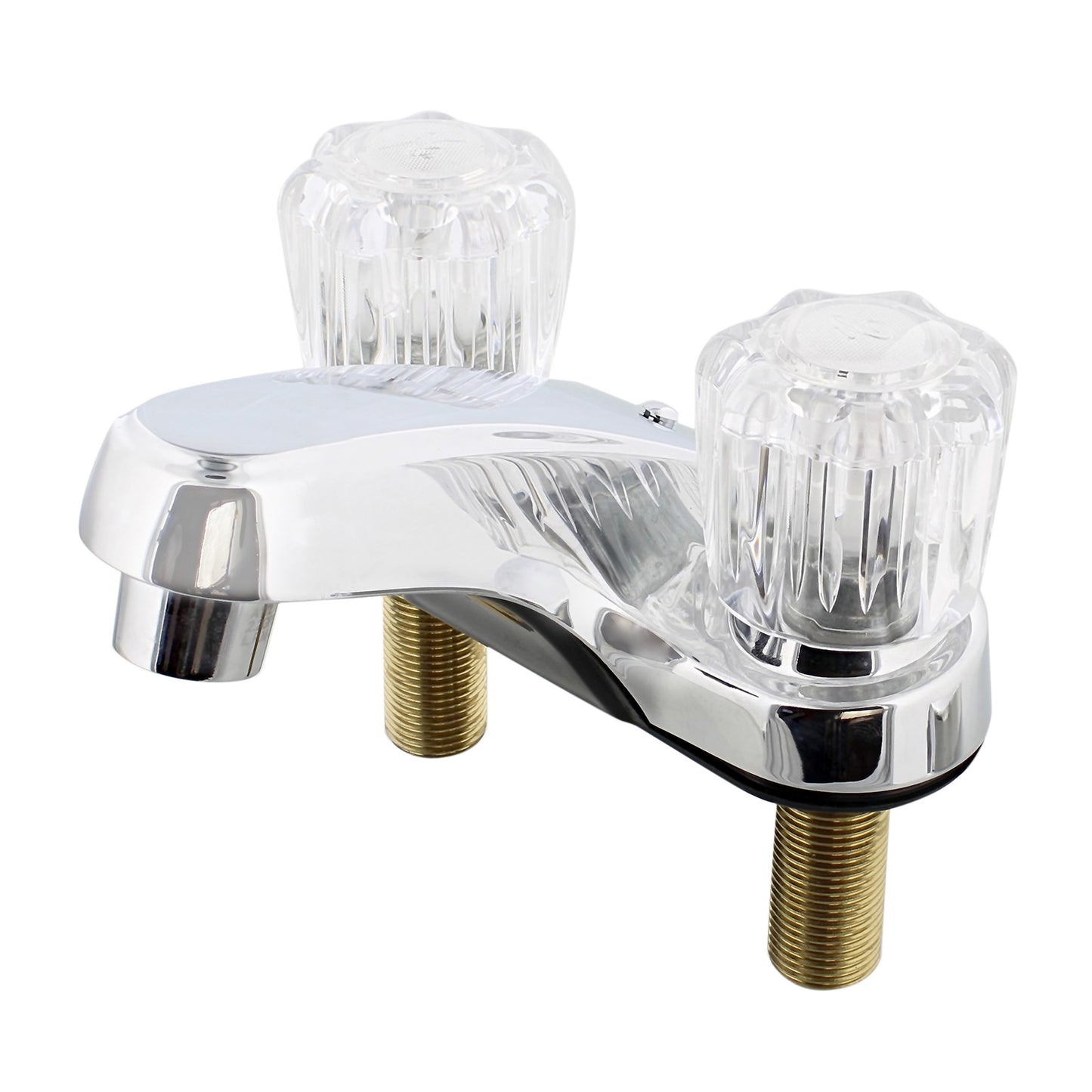 Lavatory Faucet - 4IN Chrome Bathroom Faucet with Crystal Handles