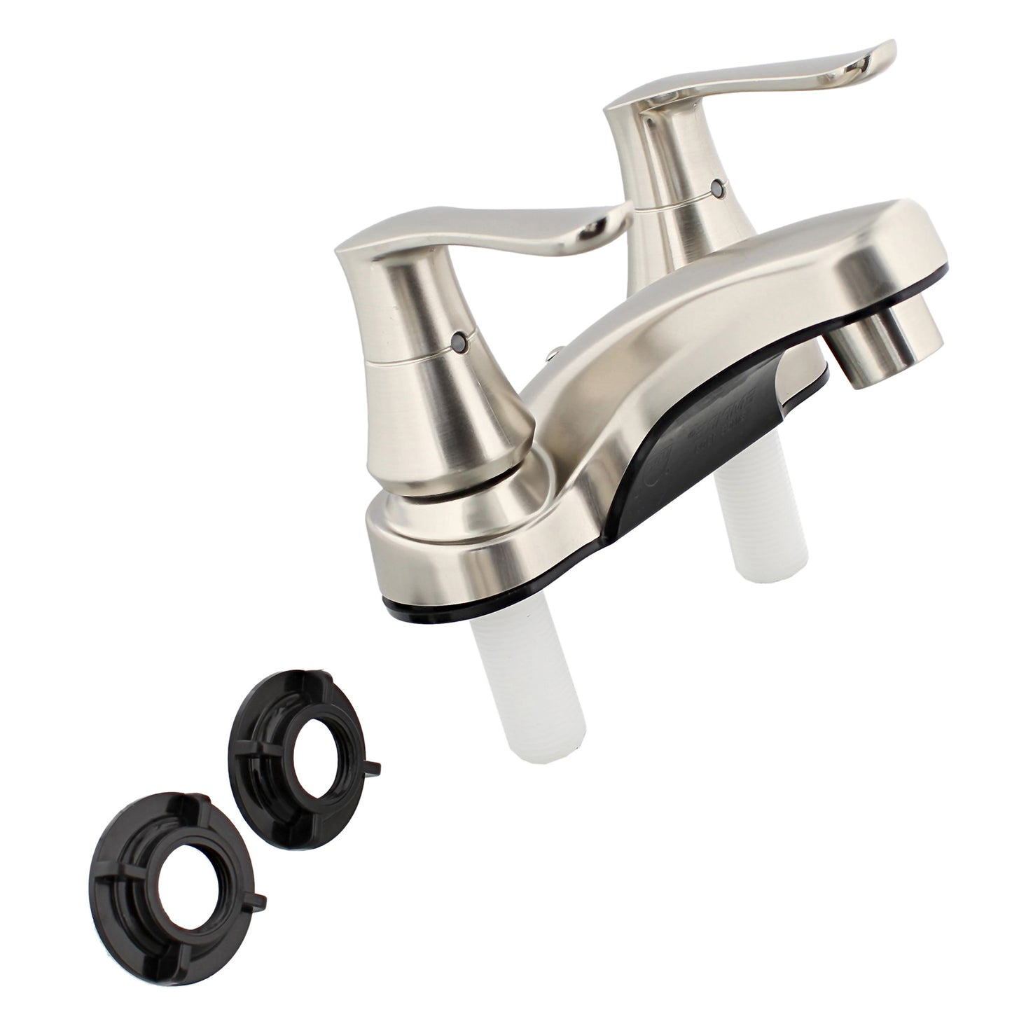 Lavatory Faucet - 4IN Nickel Bathroom Faucet with Dual Handles