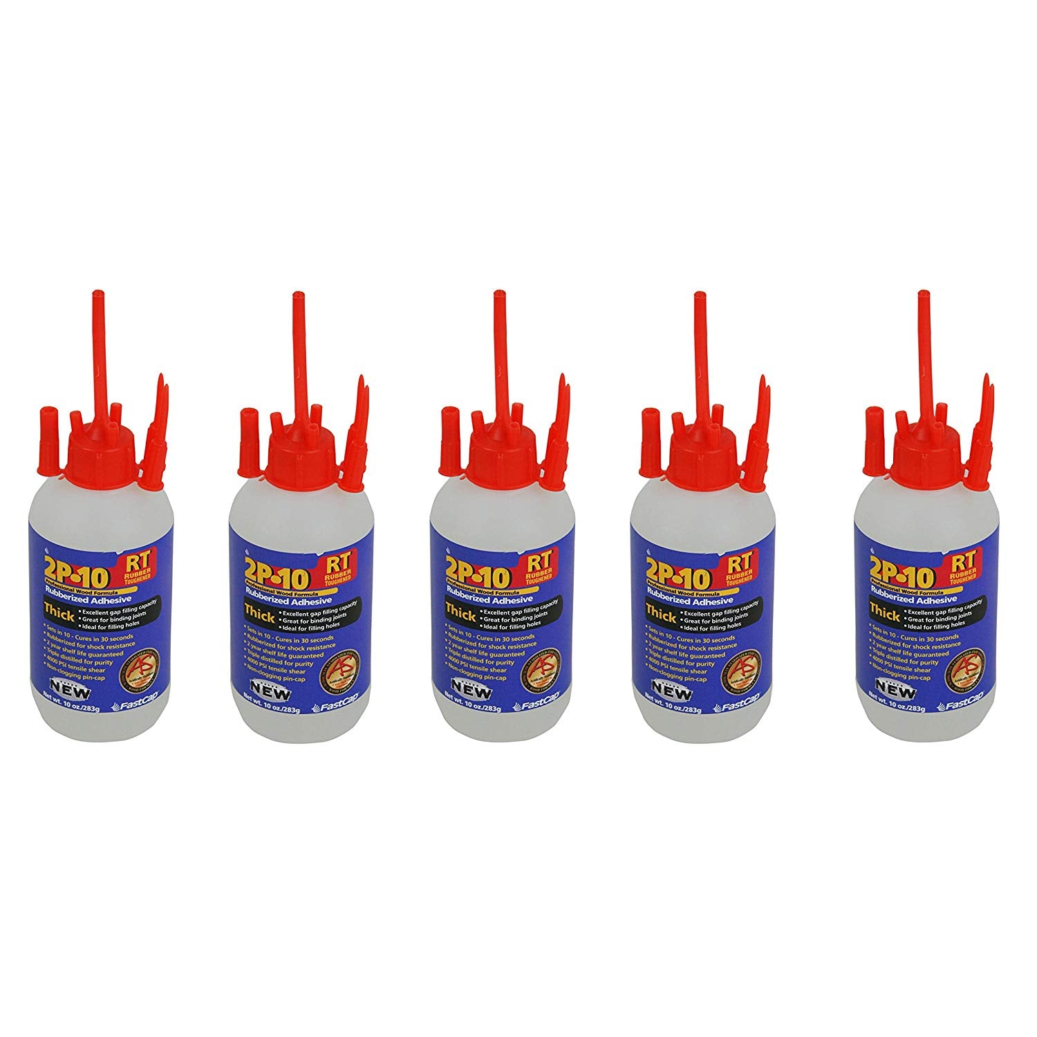 2P-10 RT Professional 10 oz Rubberized Formula Thick Adhesive, 5-Pack