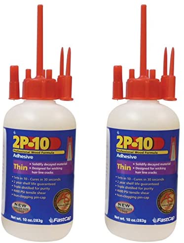 FastCap 2P-10 Professional Thin 10 oz Wood Formula Super Glue Adhesive, 2-Pack