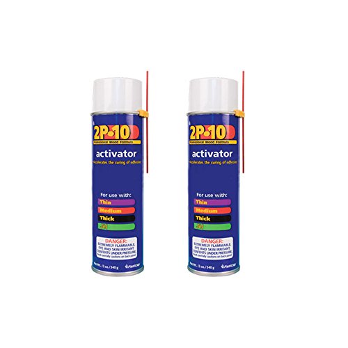 2P-10 Professional Adhesive Activator for FastCap 2P-10 Glue, 2-Pack